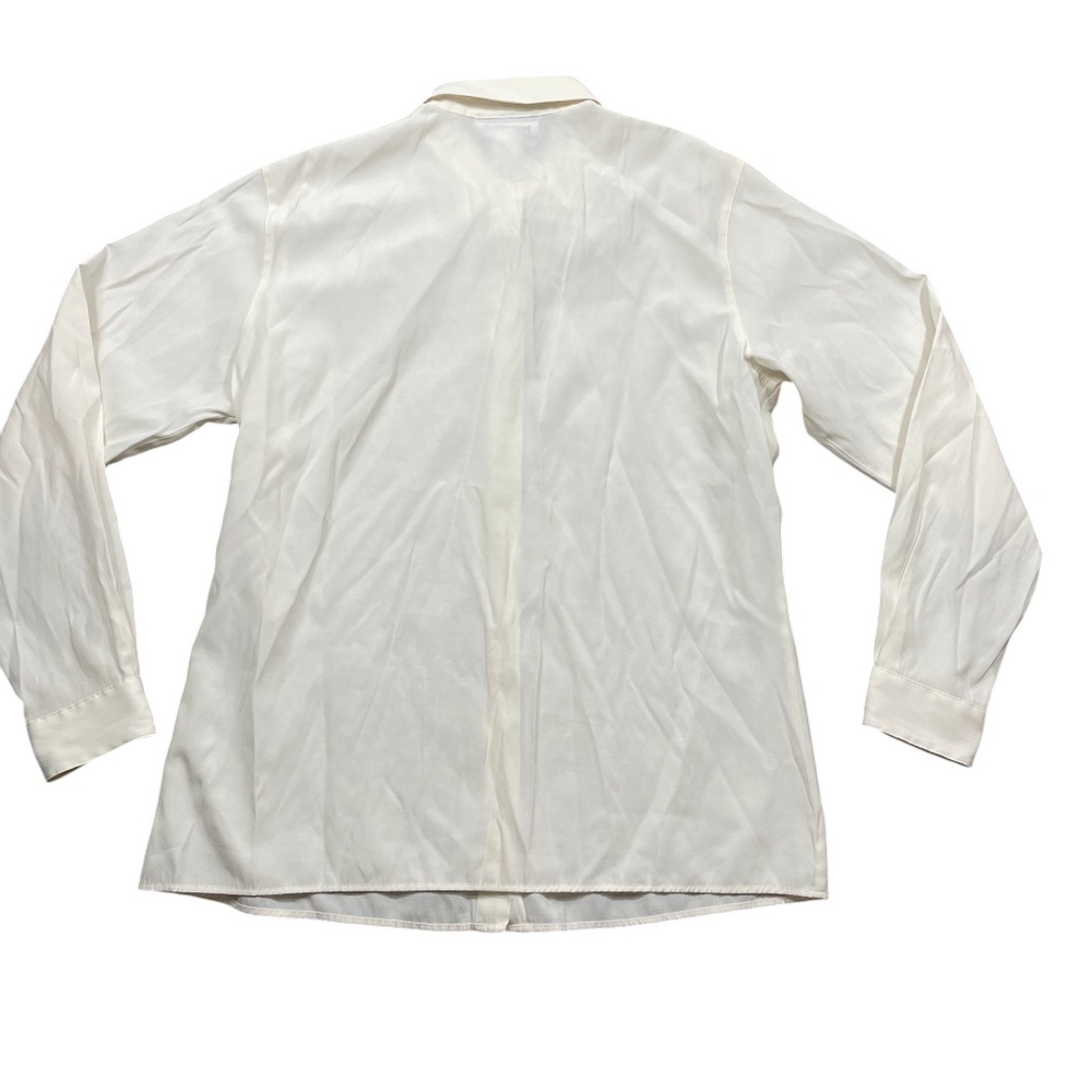Pendleton 14 Ivory Blouse Button Embroidered Coll… - image 5